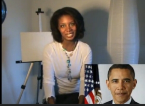 youtube thumbnail of Monica Foster and Barack Obama 